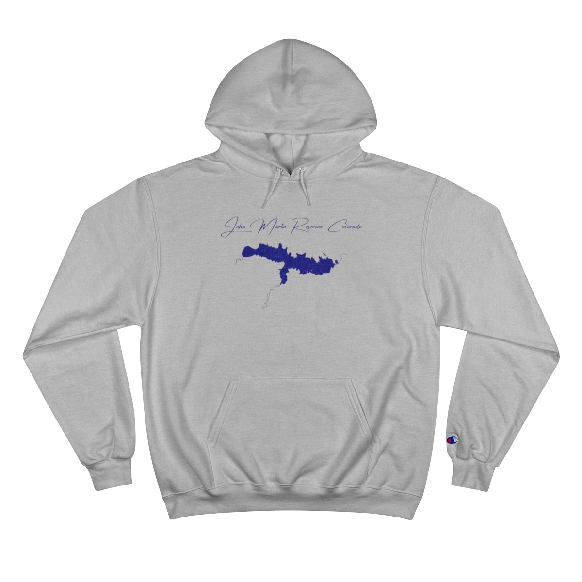 Colorado  John  Martin  Reservoir  Hoodie  front  position  view  from  front  light  steel.webp