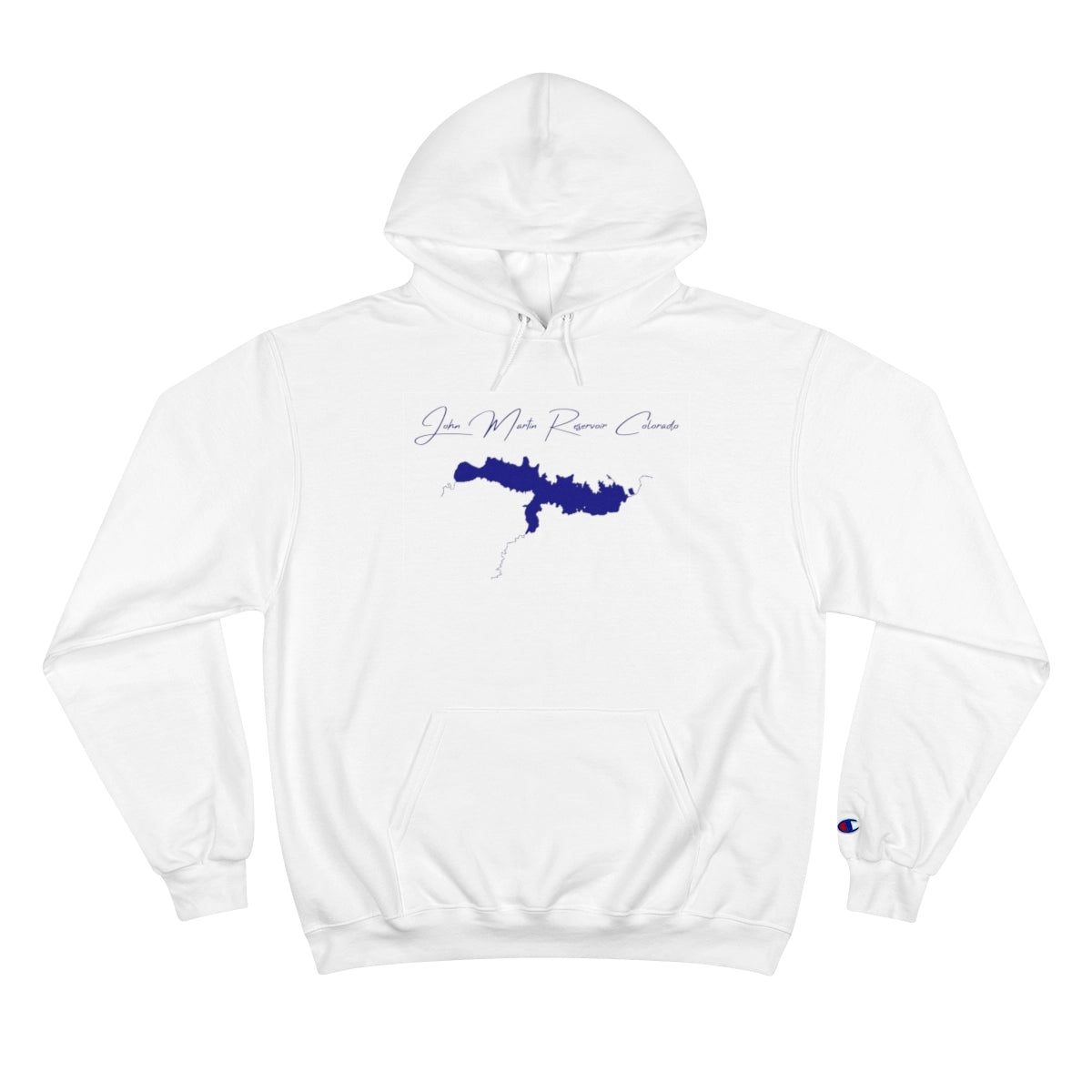 Colorado  John  Martin  Reservoir  Hoodie  front  position  view  from  front  white.webp
