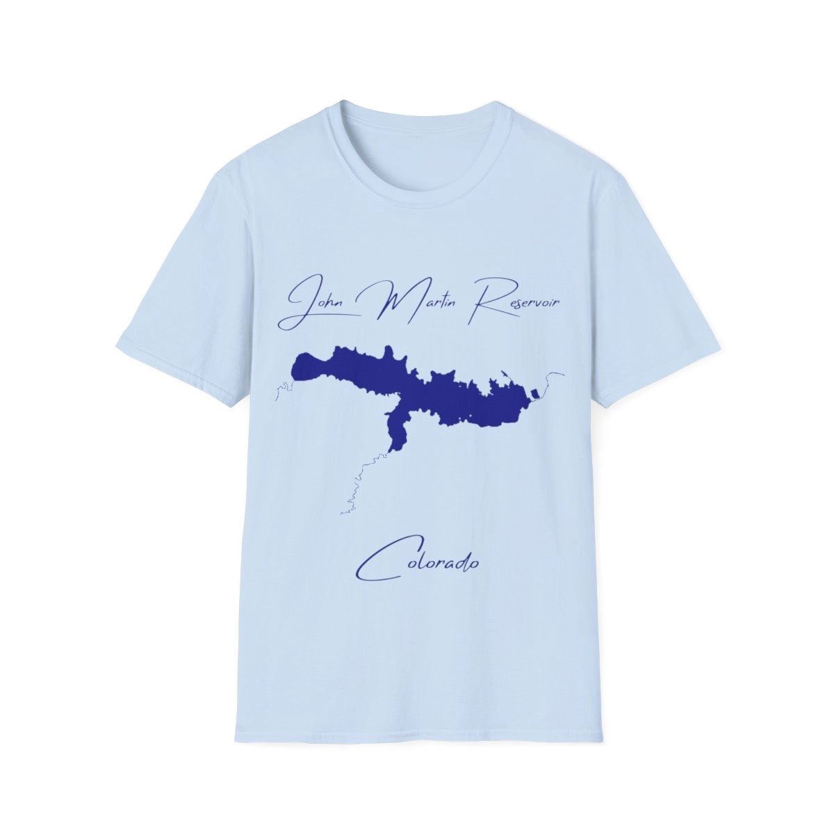 Colorado  John  Martin  Reservoir  T-shirt  front  position  view  from  front  light  blue.webp