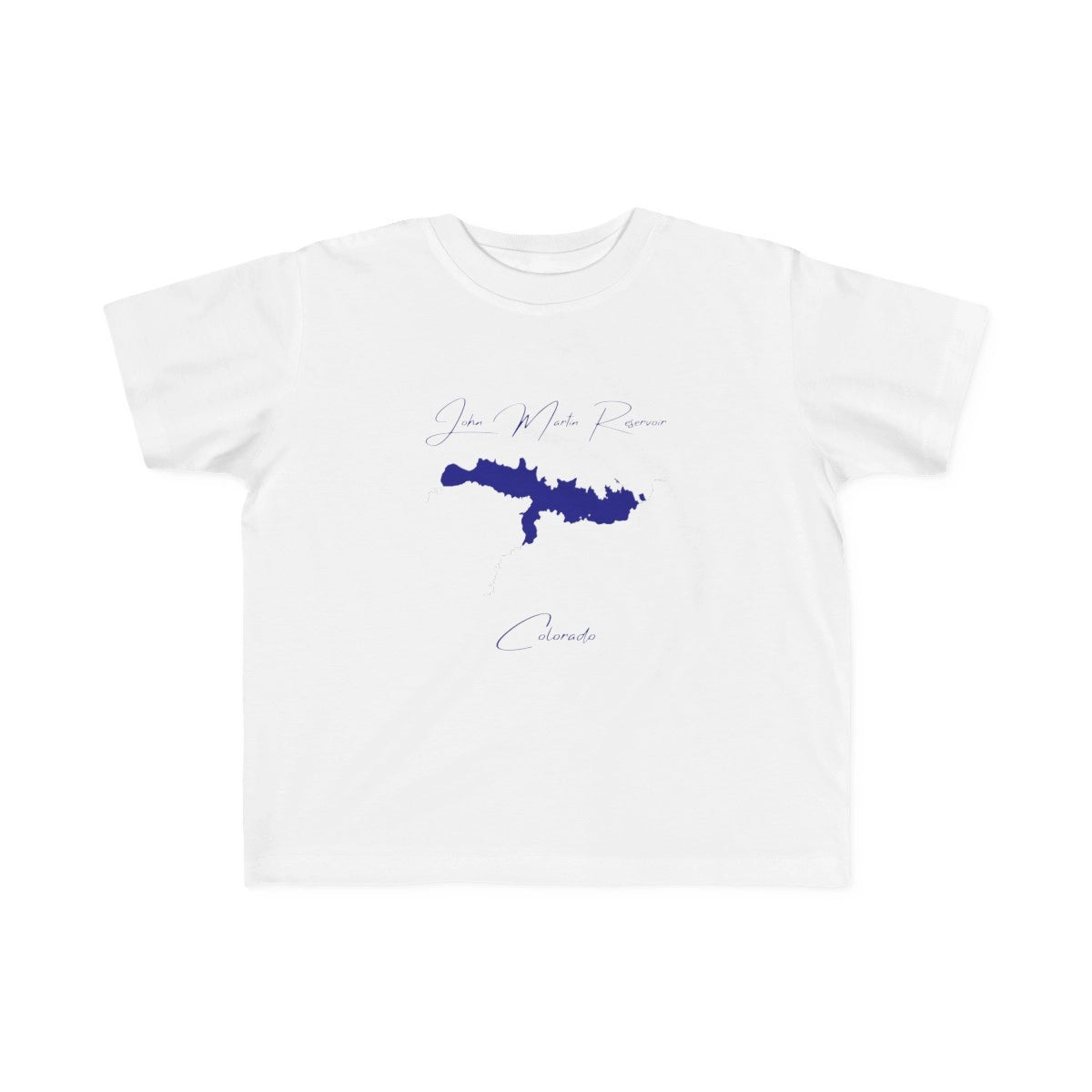 Colorado  John  Martin  Reservoir  Toddler  T-shirt  front  position  view  from  front  white.webp