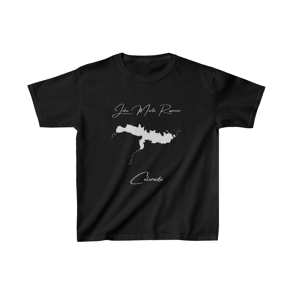 Colorado  John  Martin  Reservoir  Youth  T-shirt  front  position  view  from  front  black.webp