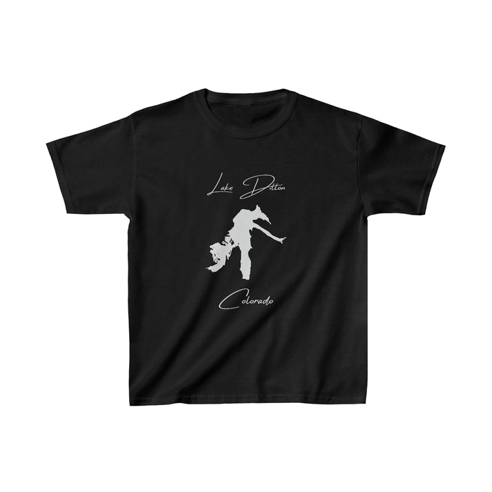 Colorado  Lake  Dillon  Youth  T-shirt  front  position  view  from  front  black.webp