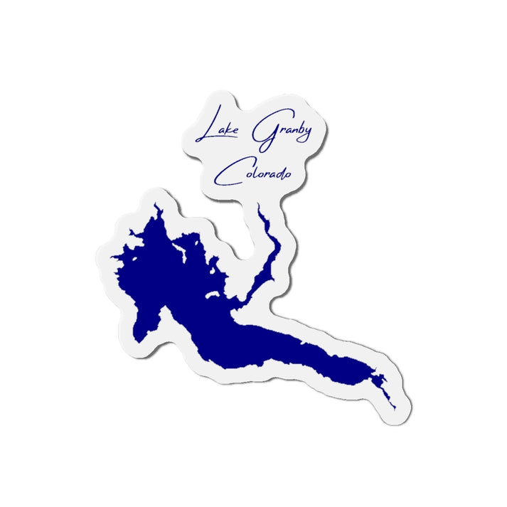 Colorado  Lake  Granby  Die  Cut  Magnet  front  position  view  from  front  4  x  4.webp