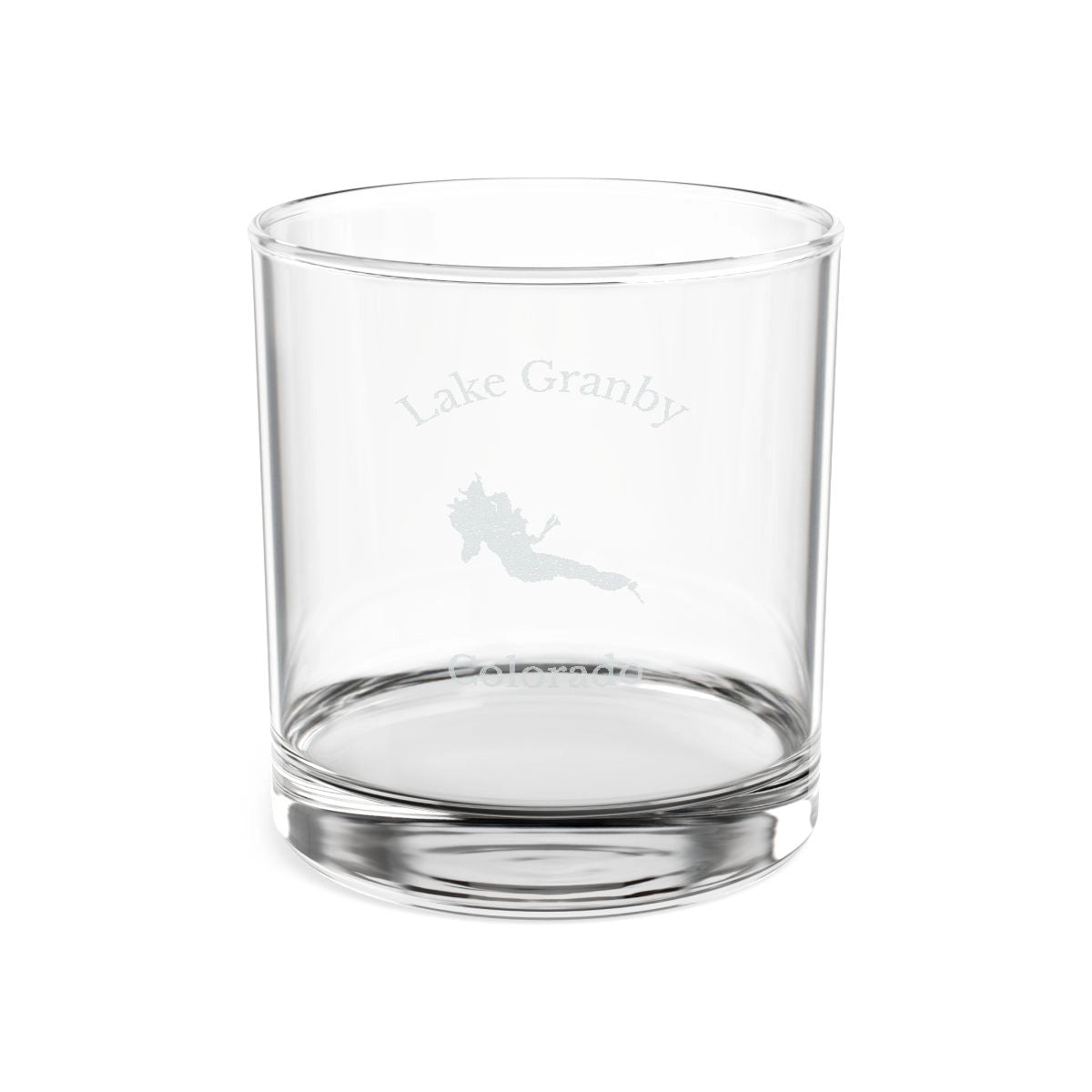 Colorado  Lake  Granby  Engraved  Whiskey  Glass  other  position  view  from  front  10.5oz.webp