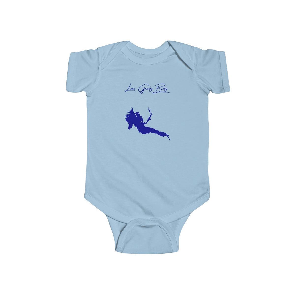 Colorado  Lake  Granby  Onesie  front  position  view  from  front  light  blue.webp
