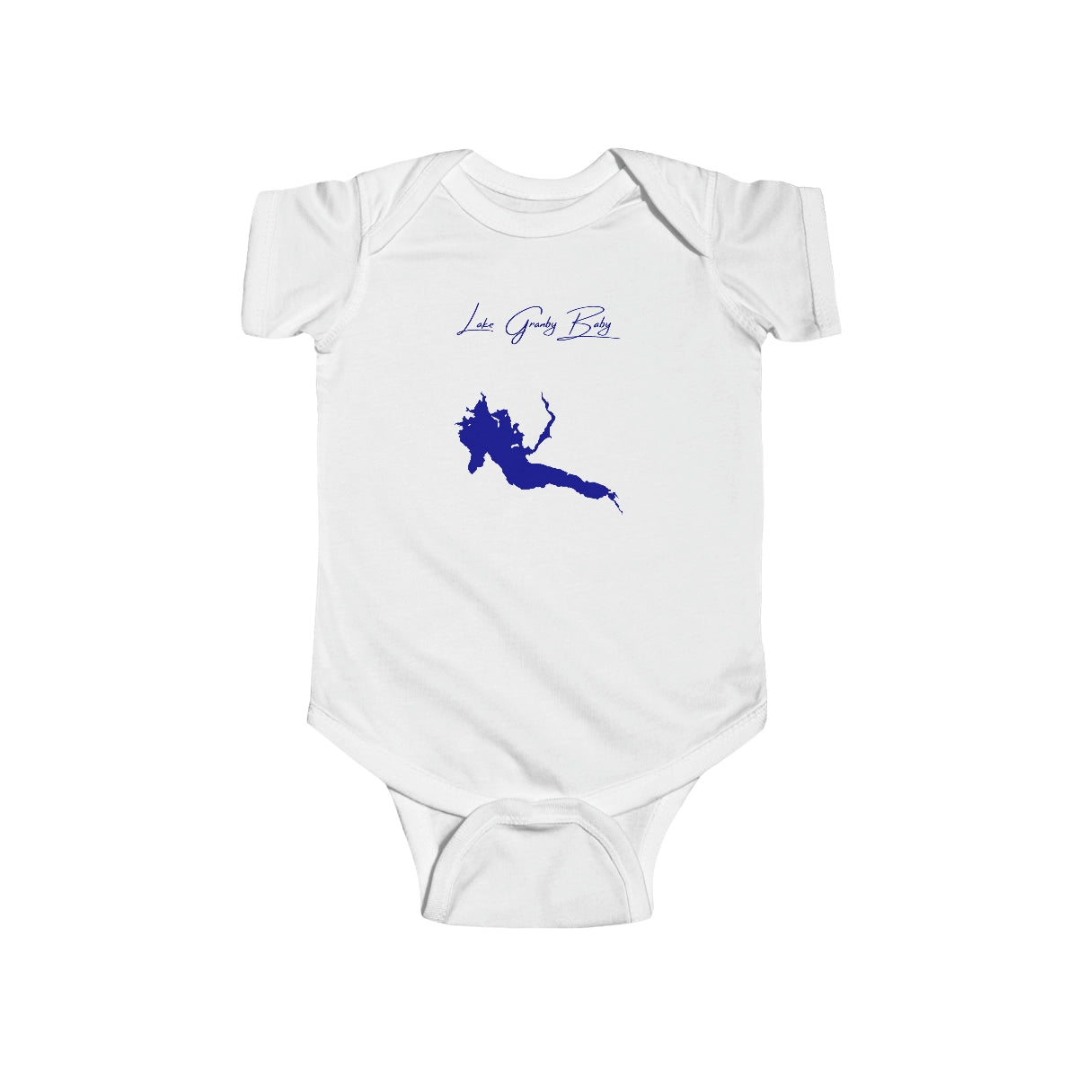 Colorado  Lake  Granby  Onesie  front  position  view  from  front  white.webp