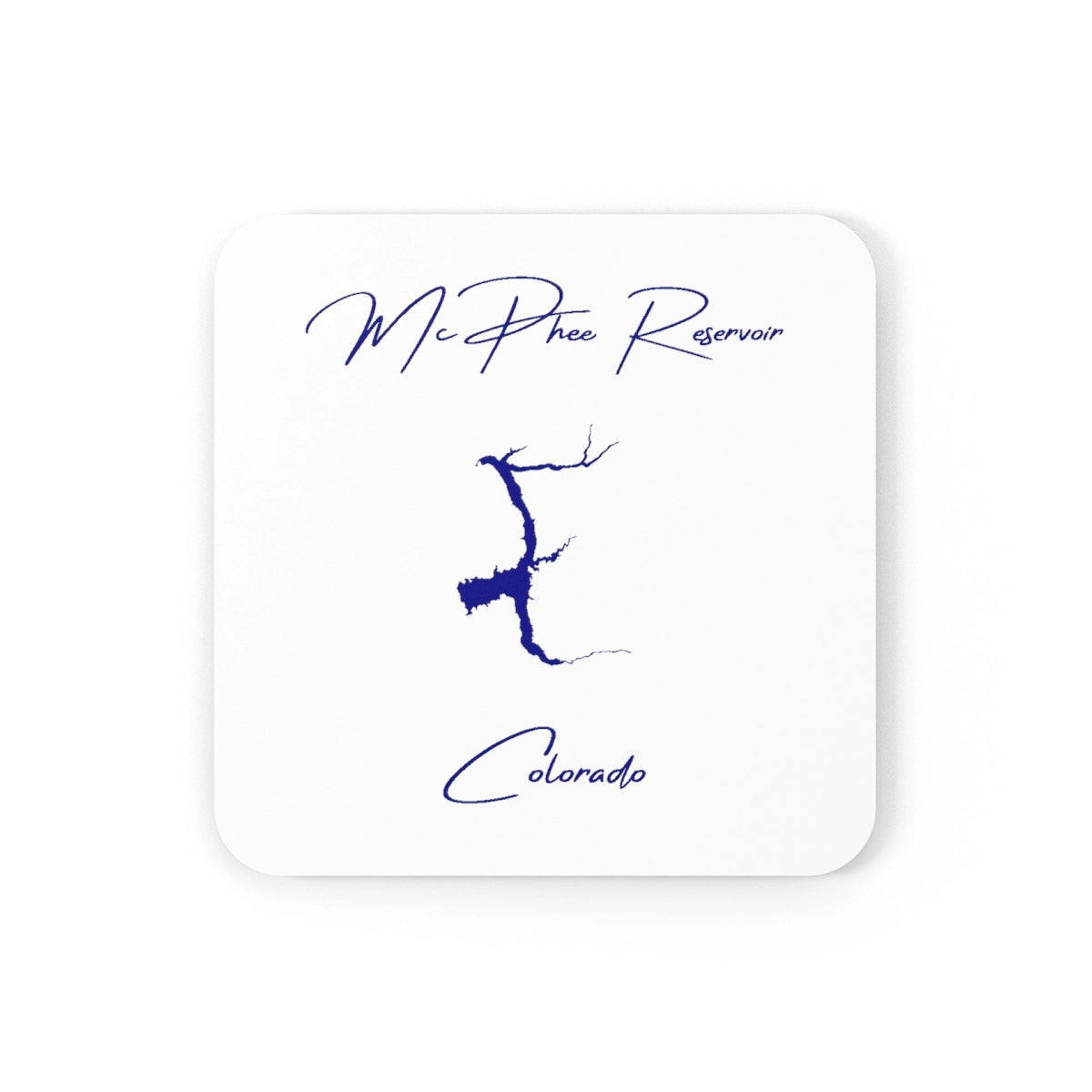 Colorado  McPhee  Reservoir  Coaster  Set  front  position  view  from  front  3.75  x  3.75.webp