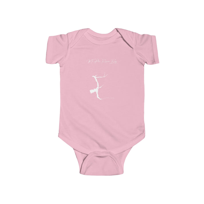 Colorado  McPhee  Reservoir  Onesie  front  position  view  from  front  pink.webp