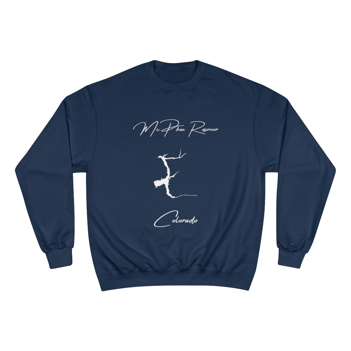 Colorado  McPhee  Reservoir  Sweatshirt  front  position  view  from  front  navy.webp