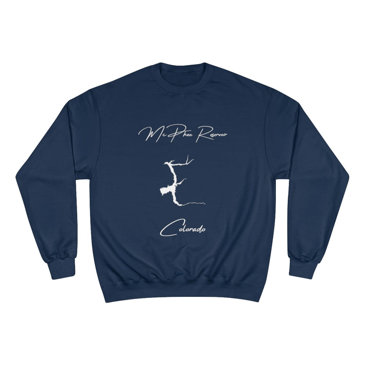 Colorado  McPhee  Reservoir  Sweatshirt  front  position  view  from  front  navy.webp