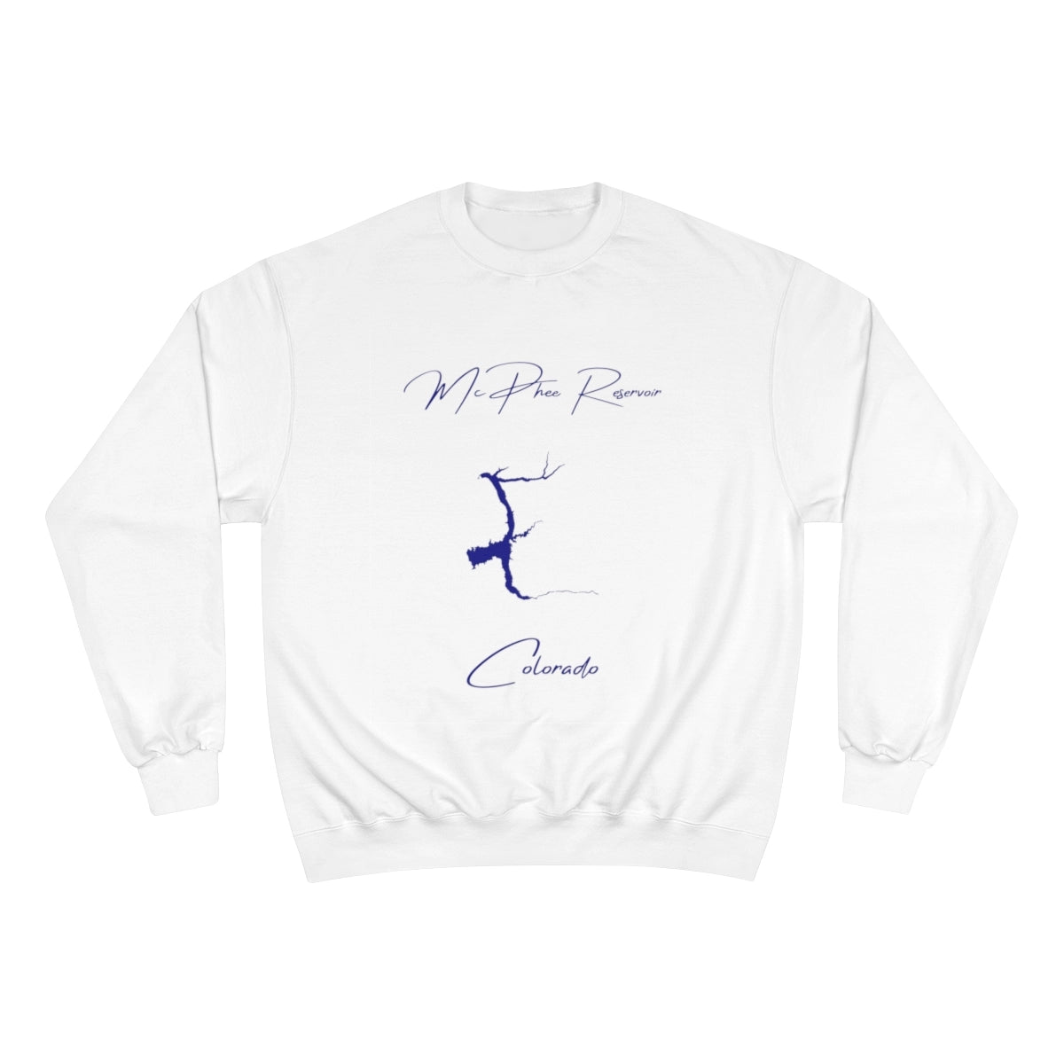 Colorado  McPhee  Reservoir  Sweatshirt  front  position  view  from  front  white.webp