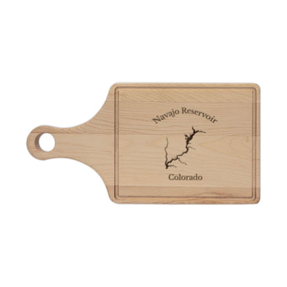 Colorado  Navajo  Reservoir  Engraved  Cutting  Board  front  position  view  from  front  maple.webp