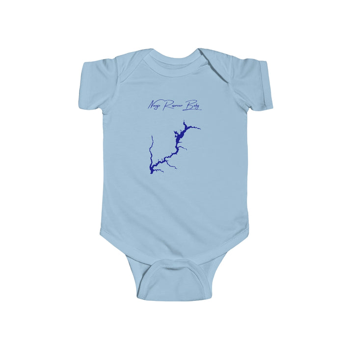 Colorado  Navajo  Reservoir  Onesie  front  position  view  from  front  light  blue.webp