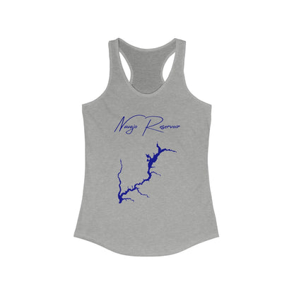 Colorado  Navajo  Reservoir  Racerback-Tank  front  position  view  from  front  heather  grey.webp
