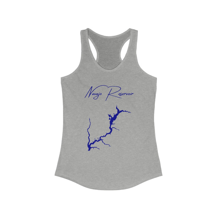 Colorado  Navajo  Reservoir  Racerback-Tank  front  position  view  from  front  heather  grey.webp