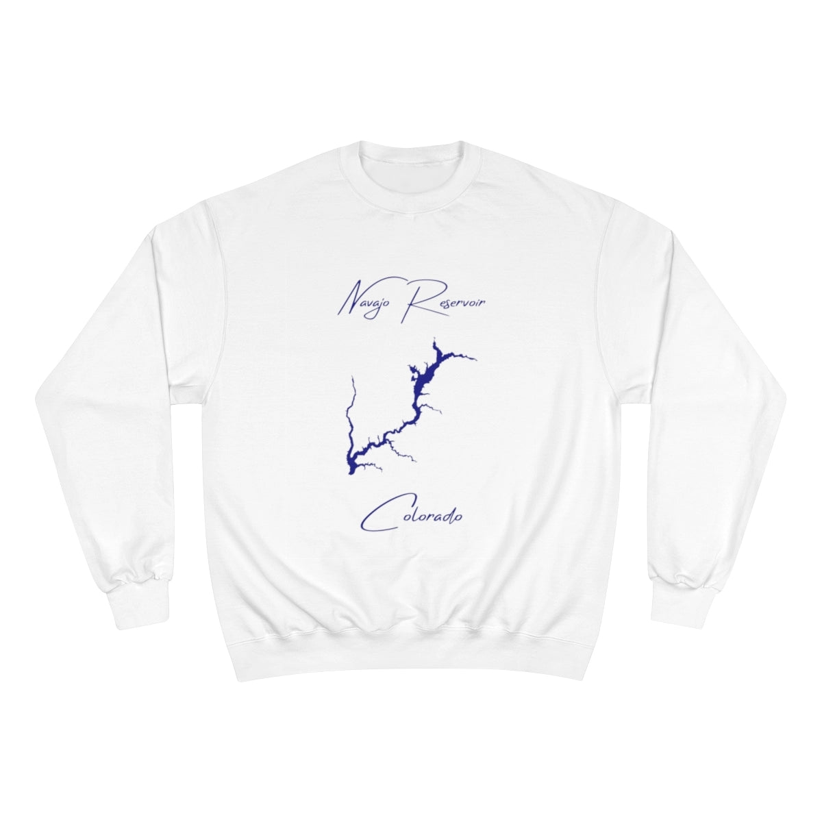 Colorado  Navajo  Reservoir  Sweatshirt  front  position  view  from  front  white.webp