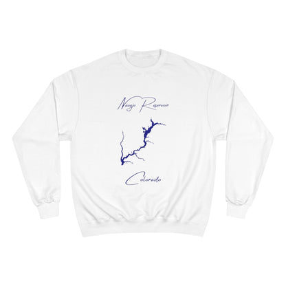 Colorado  Navajo  Reservoir  Sweatshirt  front  position  view  from  front  white.webp