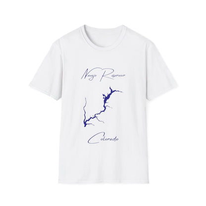 Colorado  Navajo  Reservoir  T-shirt  front  position  view  from  front  white.webp