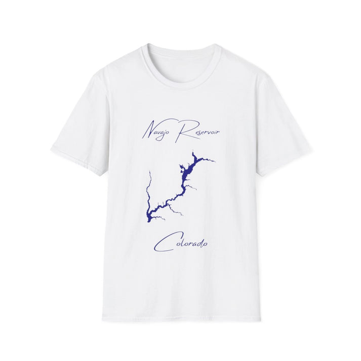 Colorado  Navajo  Reservoir  T-shirt  front  position  view  from  front  white.webp