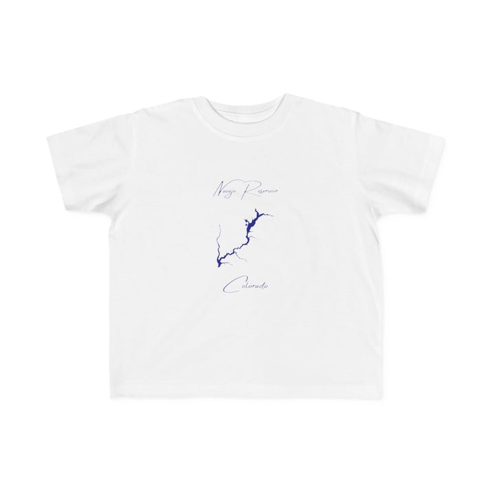 Colorado  Navajo  Reservoir  Toddler  T-shirt  front  position  view  from  front  white.webp