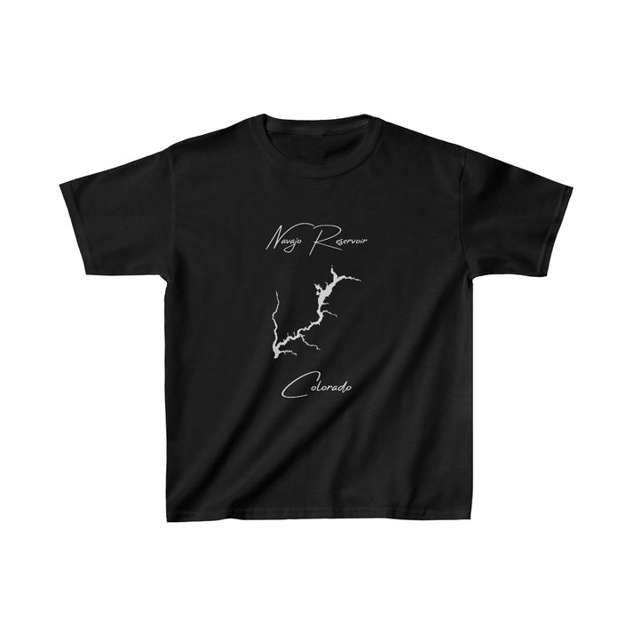 Colorado  Navajo  Reservoir  Youth  T-shirt  front  position  view  from  front  black.webp