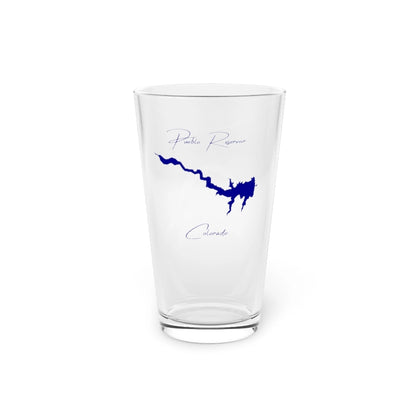 Colorado  Pueblo  Reservoir  16oz  Pint  Glass  front  position  view  from  front  16oz.webp