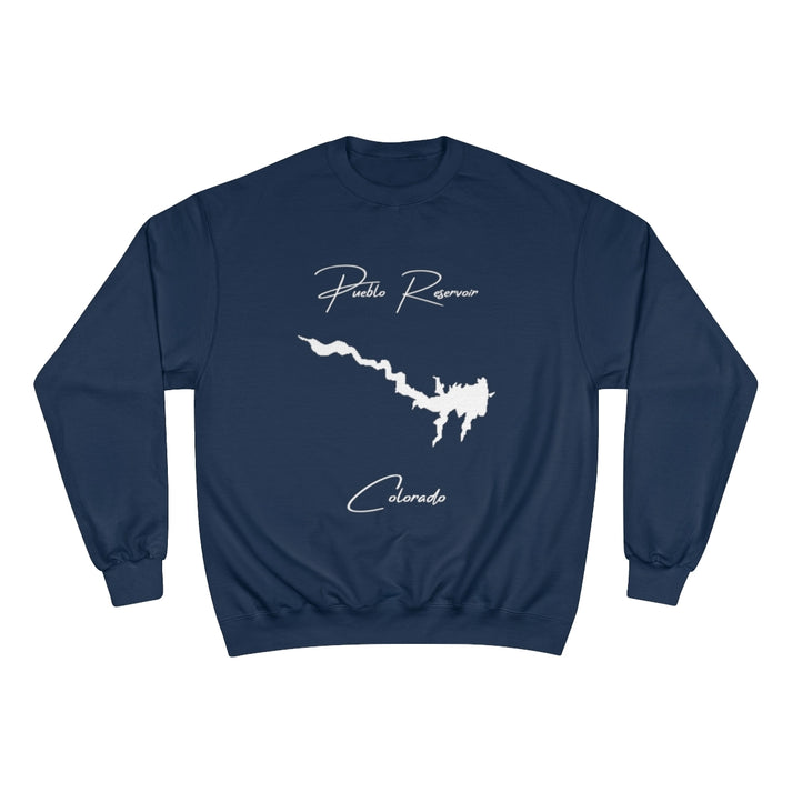 Colorado  Pueblo  Reservoir  Sweatshirt  front  position  view  from  front  navy.webp