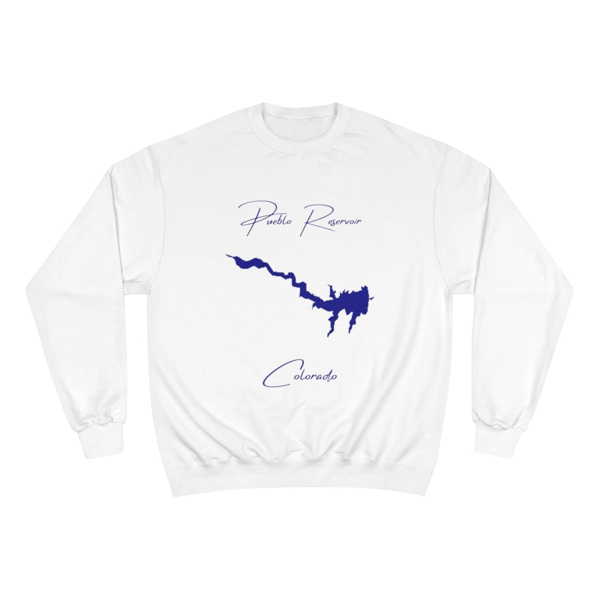 Colorado  Pueblo  Reservoir  Sweatshirt  front  position  view  from  front  white.webp