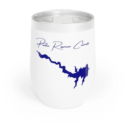 Colorado  Pueblo  Reservoir  Wine  Tumbler  front  position  view  from  front  white.webp