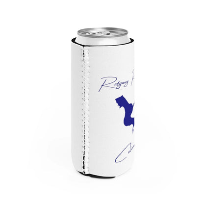 Colorado  Ridgway  Reservoir  Slim  Can  Koozie  all  position  view  from  right  white.webp