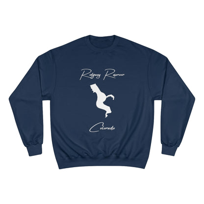 Colorado  Ridgway  Reservoir  Sweatshirt  front  position  view  from  front  navy.webp
