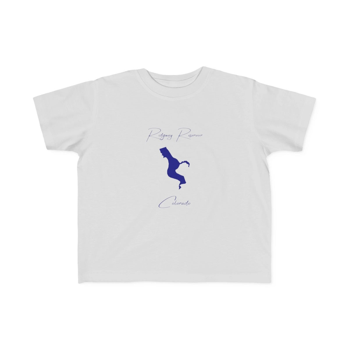 Colorado  Ridgway  Reservoir  Toddler  T-shirt  front  position  view  from  front  silver.webp