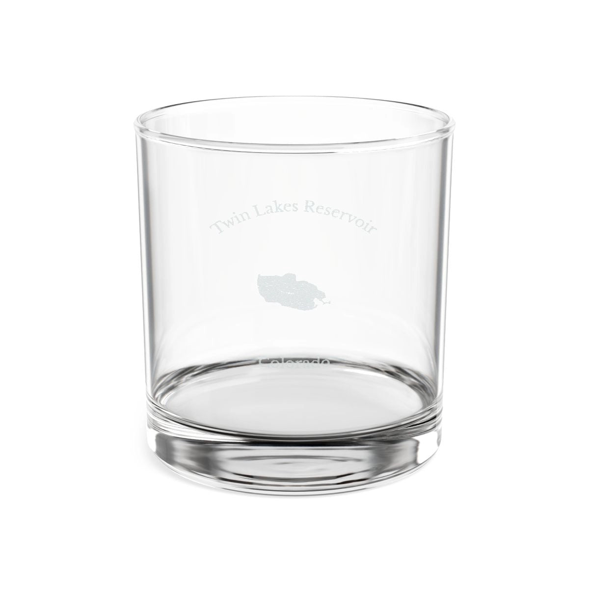 Colorado  Twin  Lakes  Reservoir  Engraved  Whiskey  Glass  other  position  view  from  front  10.5oz.webp