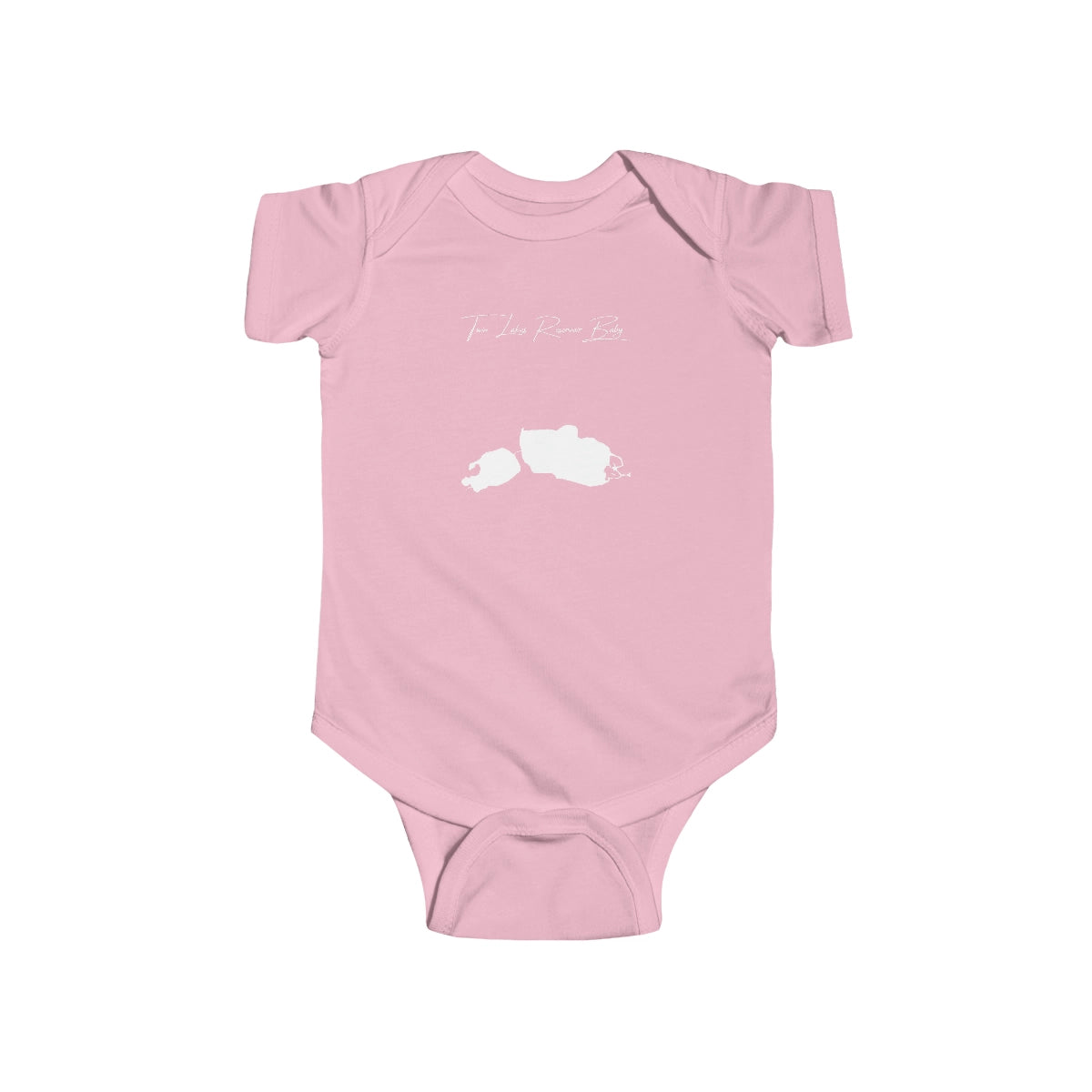 Colorado  Twin  Lakes  Reservoir  Onesie  front  position  view  from  front  pink.webp