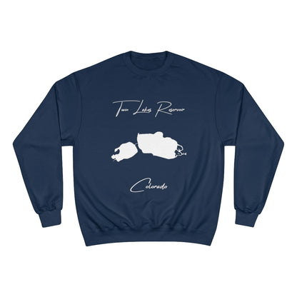 Colorado  Twin  Lakes  Reservoir  Sweatshirt  front  position  view  from  front  navy.webp