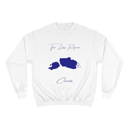 Colorado  Twin  Lakes  Reservoir  Sweatshirt  front  position  view  from  front  white.webp
