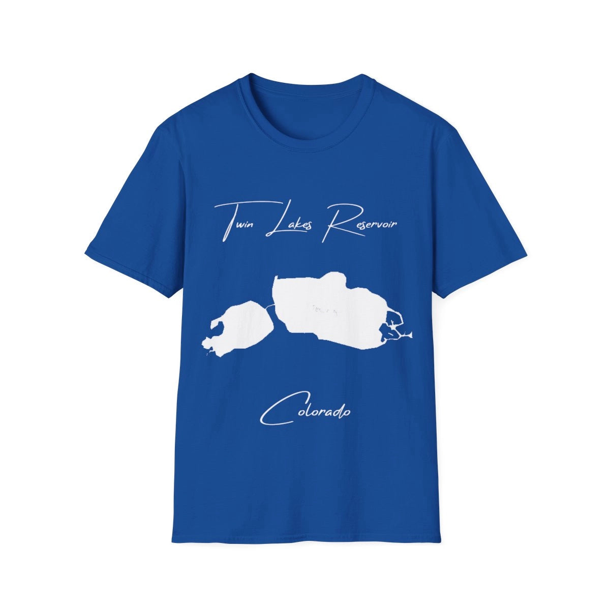 Colorado  Twin  Lakes  Reservoir  T-shirt  front  position  view  from  front  royal.webp