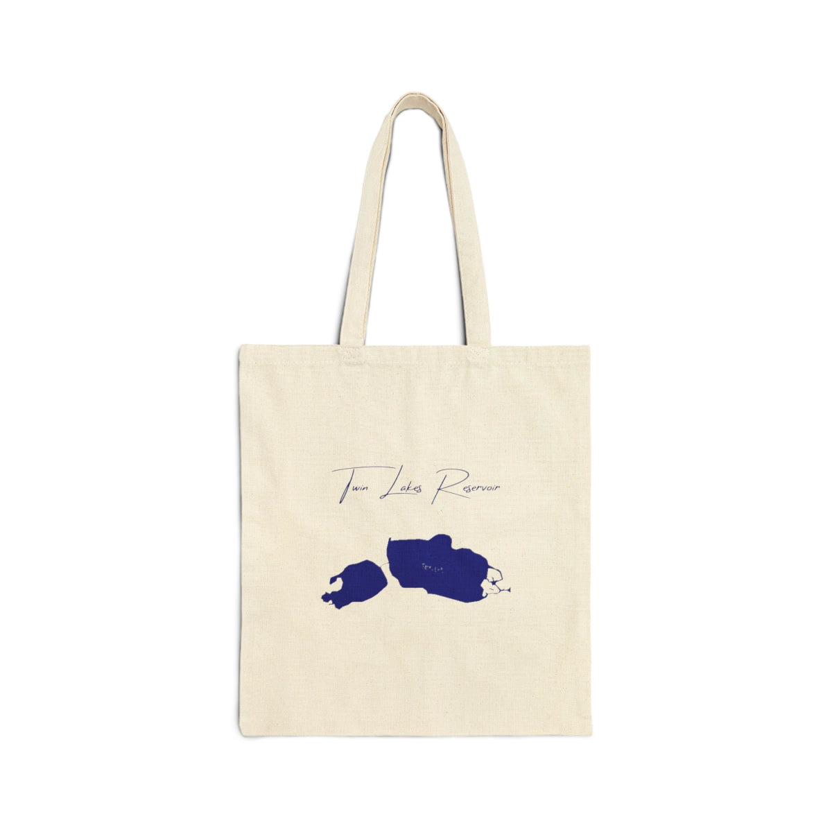 Colorado  Twin  Lakes  Reservoir  Tote  Bag  front  position  view  from  front  15  x  16.webp