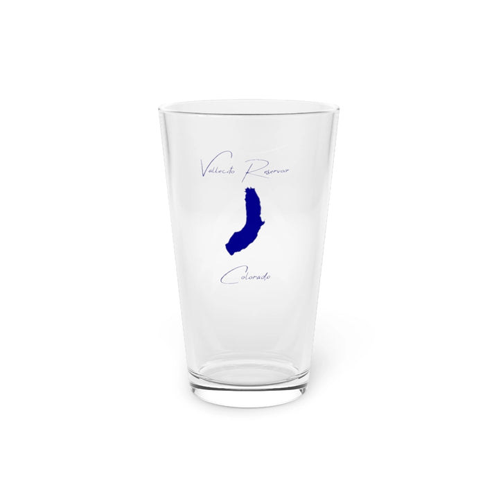 Colorado  Vallecito  Reservoir  16oz  Pint  Glass  front  position  view  from  front  16oz.webp