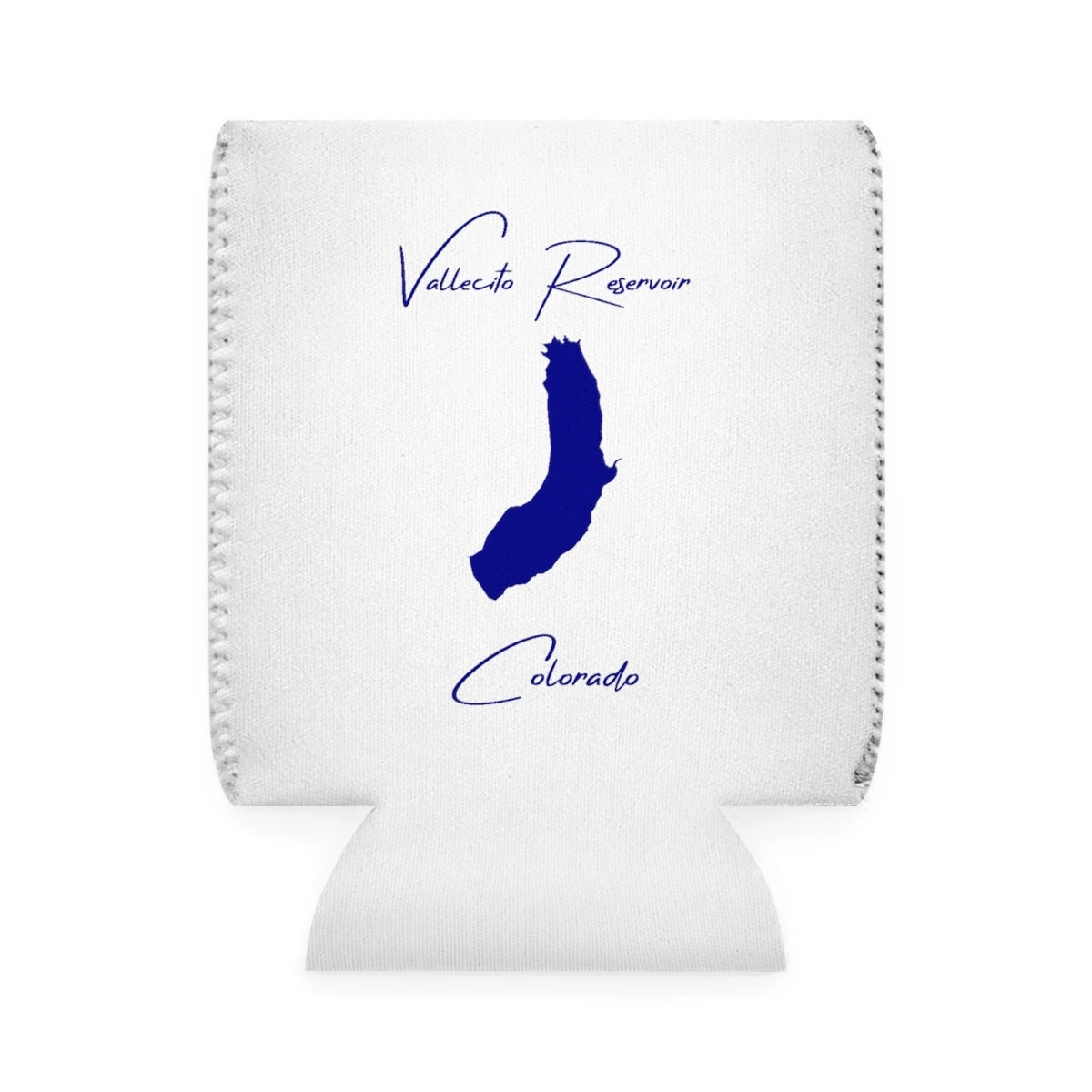 Colorado  Vallecito  Reservoir  Can  Koozie  front  position  view  from  front-1  white.webp