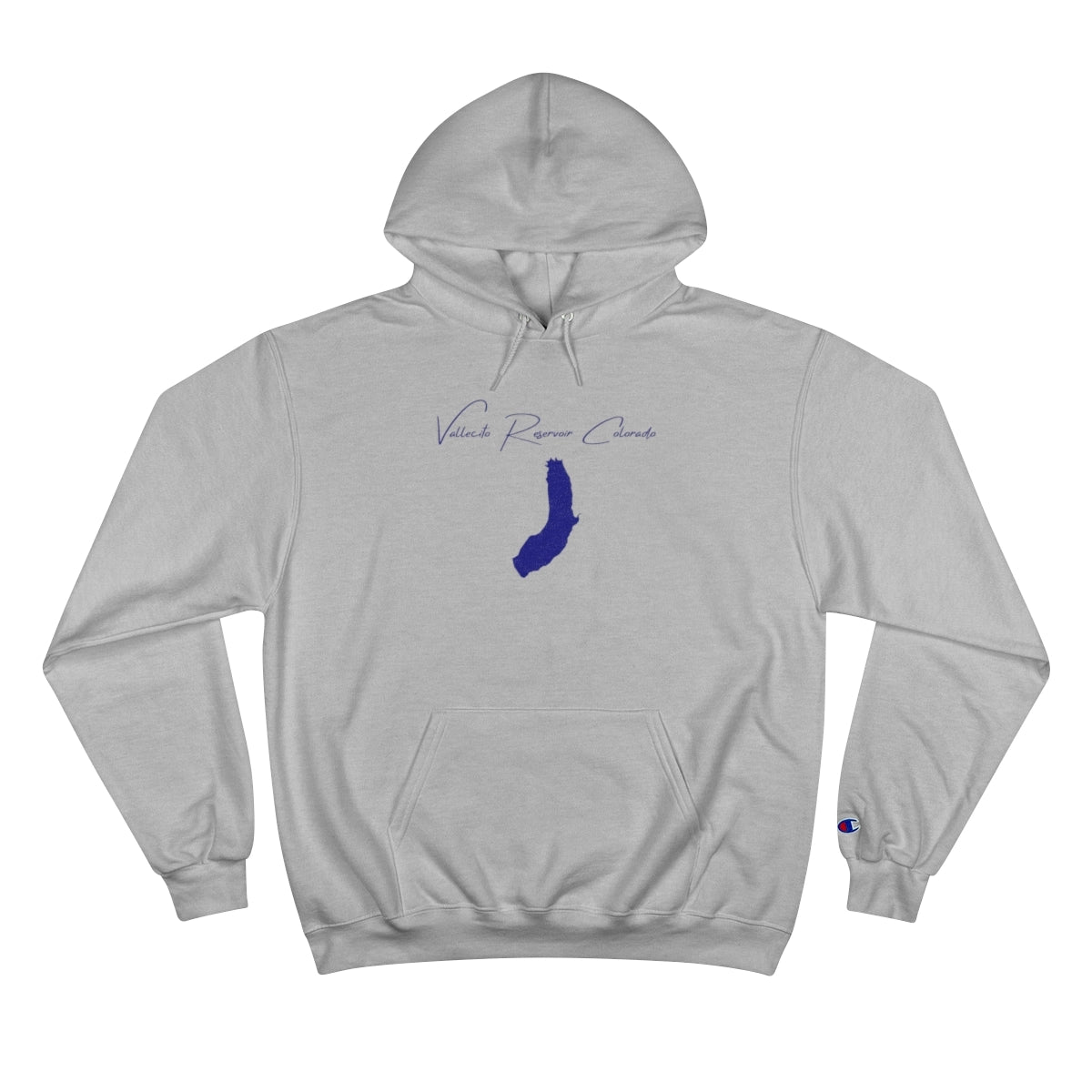 Colorado  Vallecito  Reservoir  Hoodie  front  position  view  from  front  light  steel.webp