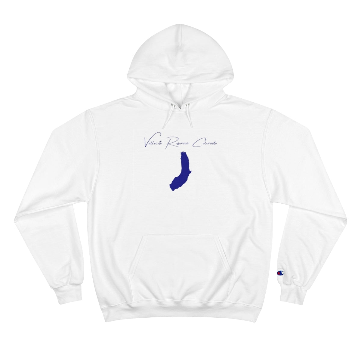 Colorado  Vallecito  Reservoir  Hoodie  front  position  view  from  front  white.webp