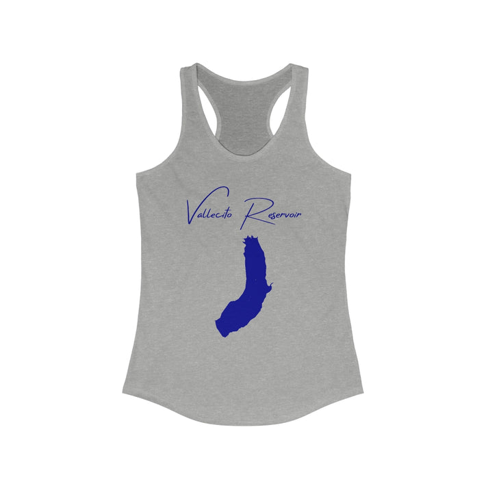 Colorado  Vallecito  Reservoir  Racerback-Tank  front  position  view  from  front  heather  grey.webp