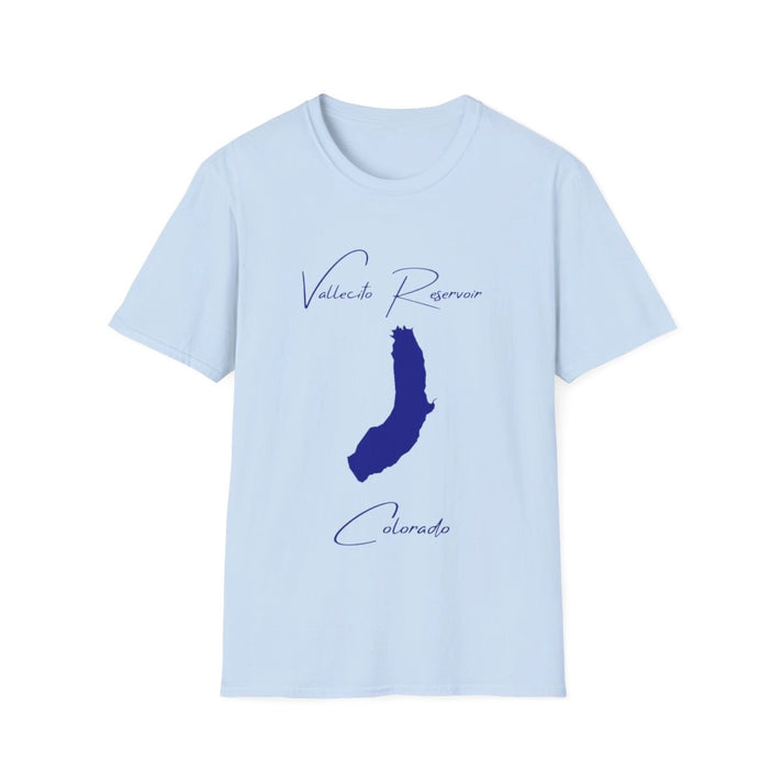 Colorado  Vallecito  Reservoir  T-shirt  front  position  view  from  front  light  blue.webp