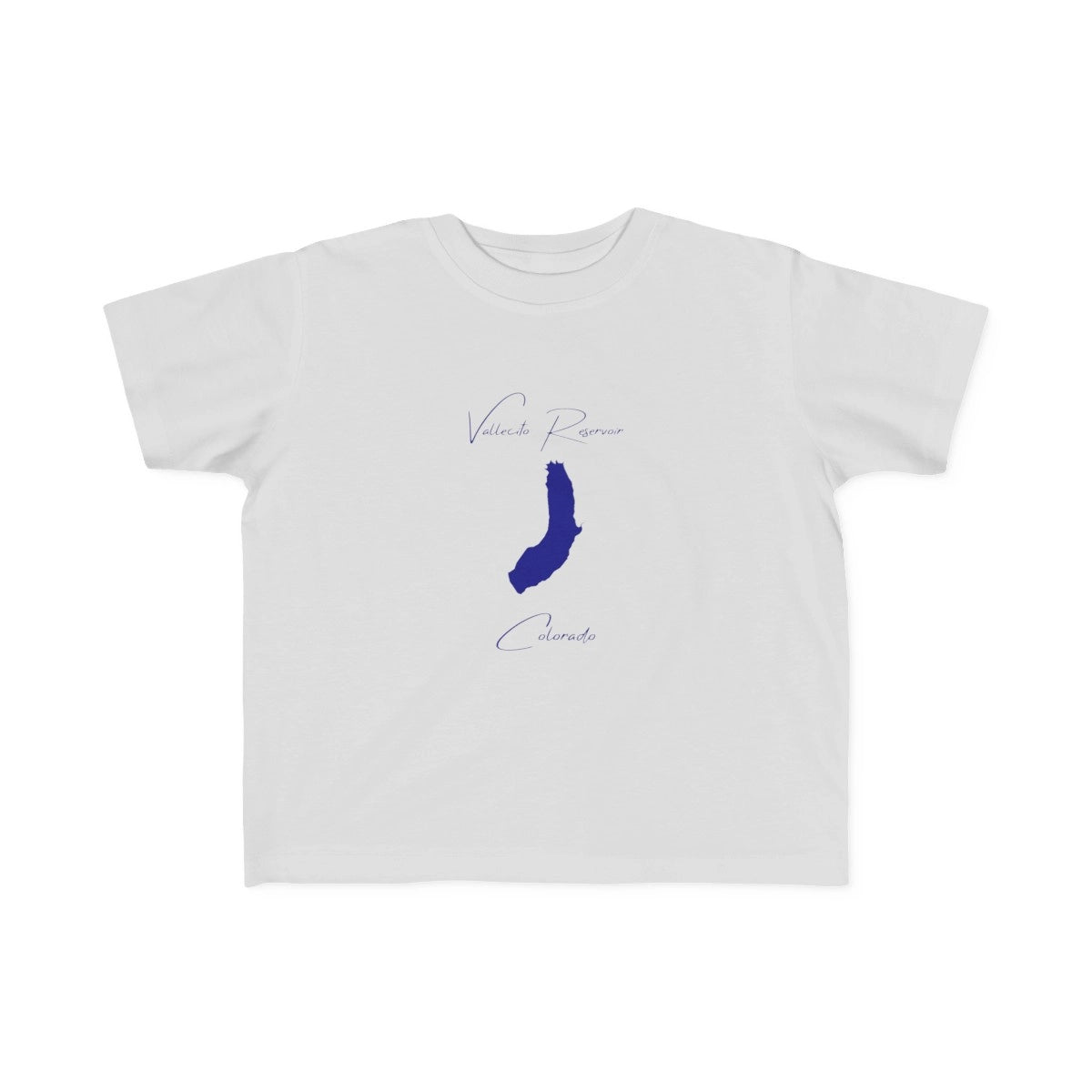 Colorado  Vallecito  Reservoir  Toddler  T-shirt  front  position  view  from  front  silver.webp
