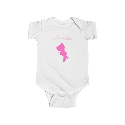 Connecticut  Amos  Lake  Onesie  front  position  view  from  front  white.webp