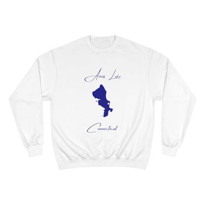 Connecticut  Amos  Lake  Sweatshirt  front  position  view  from  front  white.webp