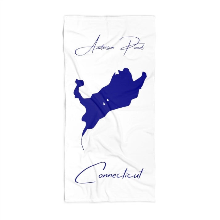 Connecticut  Anderson  Pond  Beach  Towel  front  position  view  from  front  36  x  72.webp