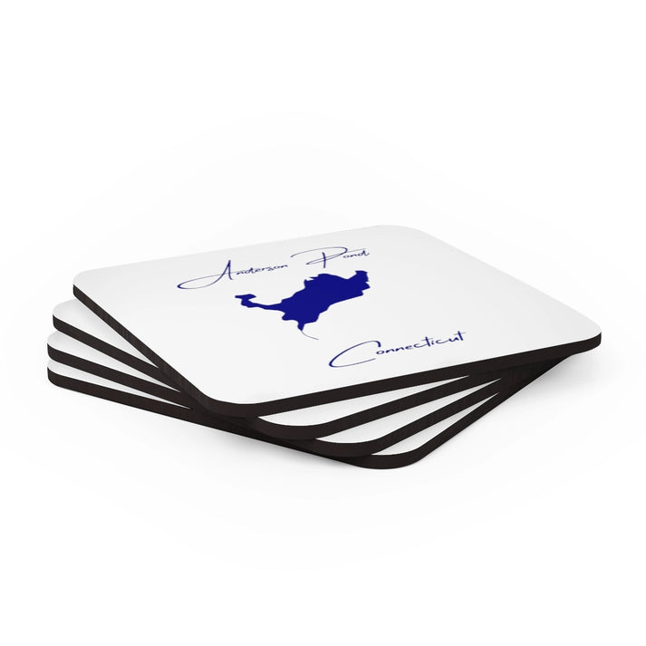 Connecticut  Anderson  Pond  Coaster  Set  front  position  view  from  stacked  3.75  x  3.75.webp
