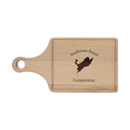 Connecticut  Anderson  Pond  Engraved  Cutting  Board  front  position  view  from  front  maple.webp